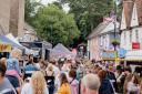People enjoying Stowmarket Food and Drink Festival last year