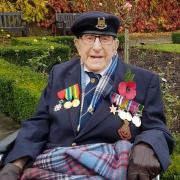 Bury St Edmunds' last D-Day veteran James 'Gentleman Jim' Palfrey. Pictured in the rose garden in the Abbey Gardens, Bury St Edmunds