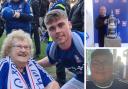 Ipswich Town remembers fans who passed in 2023. From left: Irene Davey, Peter Taylor and Mason Fountain.