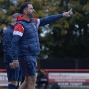 Needham boss Kevin Horlock, on the touchline against Maidstone on Saturday, as his team won through to the FA Cup first round for the first time in their history.