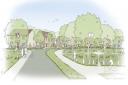 A visualisation of Crest Nicholson and J W Diaper and Sons plans for 258 homes in Stowmarket.