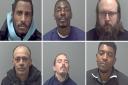 Aaron warren, Kwasi Jabocs, Bobby Jeffs, Antonio Abrantes De Encarnacao, Terrance Nicholls and Barrington Aitkens are among those jailed in Suffolk in April