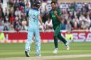 Pakistan's Wahab Riaz celebrates taking the wicket of England's Chris Woakes during their World Cup win this week. Picture: PA SPORT