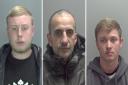 The faces of some of the criminals jailed in Suffolk this week