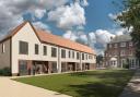 A CGI rendering of the homes planned on the former Mid Suffolk District Council offices in Needham Market, now delayed to summer 2020. Picture: MID SUFFOLK DISTRICT COUNCIL