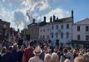Massive crowds gathered as King Charles III was proclaimed in Stowmarket.
