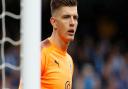 Burnley goalkeeper and former Bury Town stopper, Nick Pope, during the Premier League match at the Etihad Stadium, Manchester.