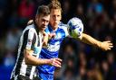 Christophe Berra (right) and Daryl Murphy, tussle for the ball at Portman Road in April.