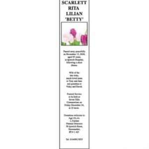 RITA LILIAN ‘BETTY’ SCARLETT