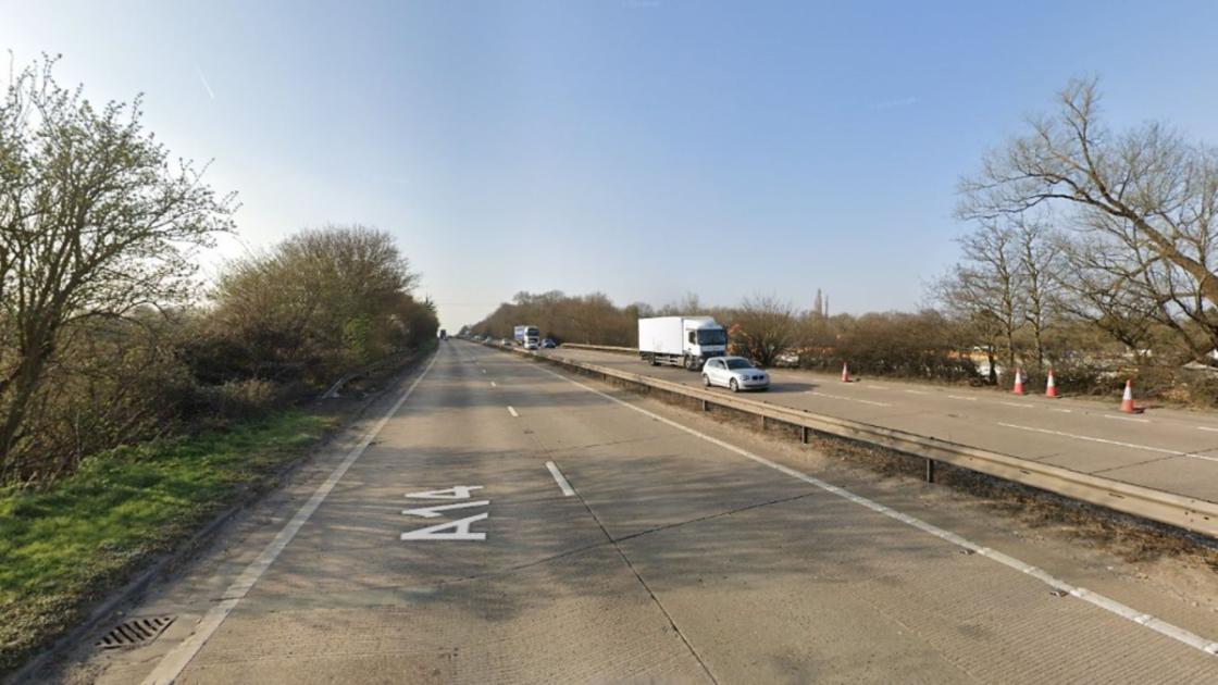 Man, 39, dies after crashing car into lorry parked in layby on A14 