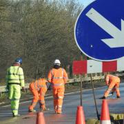 An A14 road closure will be in place over the next fortnight (file photo)