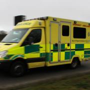 Emergency services have been called to a hand glider that crashed near Mendlesham today