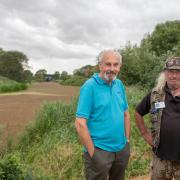 David Lodge and Bob Chamberlain have started a campaign to clean up the River Gipping.