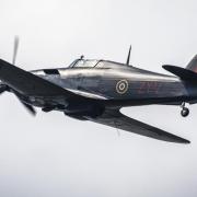 The Hurricane planes will fly over Bardwell this afternoon