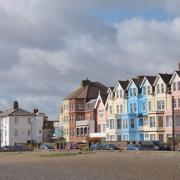 Aldeburgh seafront is bursting with colour