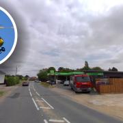 The air ambulance has been called to a two-vehicle crash off the A14 in Stowupland