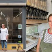 Left: Oliver and Theresa Walters opened 'Bonitas Wholesfoods', a new wholefood and vegan shop in Stowmarket Right: Lucy Storey opened the zero-waste shop Lucy's Unwrapped & Refill in Woodbridge Road, Ipswich