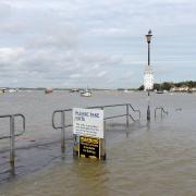 Flood alert has been issued for parts of the Suffolk and north Essex coast