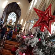 Visitors to the Stowmarket Christmas Tree Festival 2021 - will be 