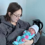 Rachel Laws and her daughter Elodie-Rae, who died when she was 36 hours old in February 2020
