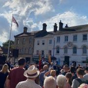 Massive crowds gathered as King Charles III was proclaimed in Stowmarket.