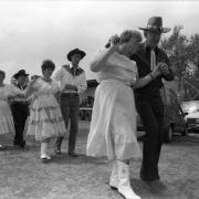 Take your partners - dancing at the fair in Stowmarket in June 1993