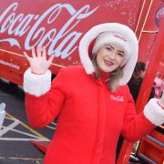 The Coca-Cola Christmas Truck tour has been cancelled due to coronavirus. Pictured is Ellen Downe outside the Whitehouse Asda, on a previous visit from the Christmas truck. Picture: GREGG BROWN