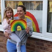 Crystal Stanley, with her daughter Ariana, who started the Rainbow Trail movement in the UK. She has praised the Christmas Eve Jingle which is a nationwide event for 