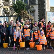 Ipswich Friends of the Earth and Rubbish Walks litter pick in Ipswich  Picture: CHARLOTTE BOND