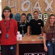 The Hoax team in Fifth Avenue   Picture: ROSS HALLS