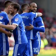 Ipswich players celebrate at Barnsley Picture Pagepix