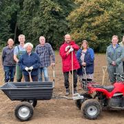 The project was supported by an army of volunteers and local farmers including from neighbouring village Shelland.