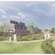 Early ideas for how the new eco homes off School Road could look. Picture: MID SUFFOLK DISTRICT COUNCIL