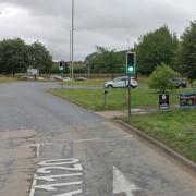 The assault took place at a set of traffic lights