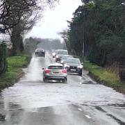 There was travel disruption on Sunday after many roads were left flooded by heavy rain